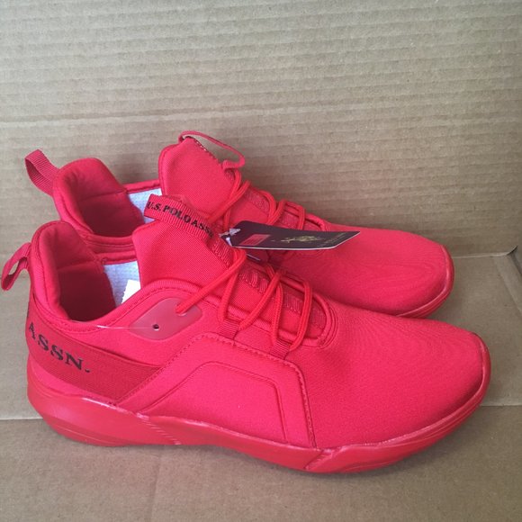 U.S. POLO ASSN. Women's Red & Black Pacer Low-top - Picture 3 of 9